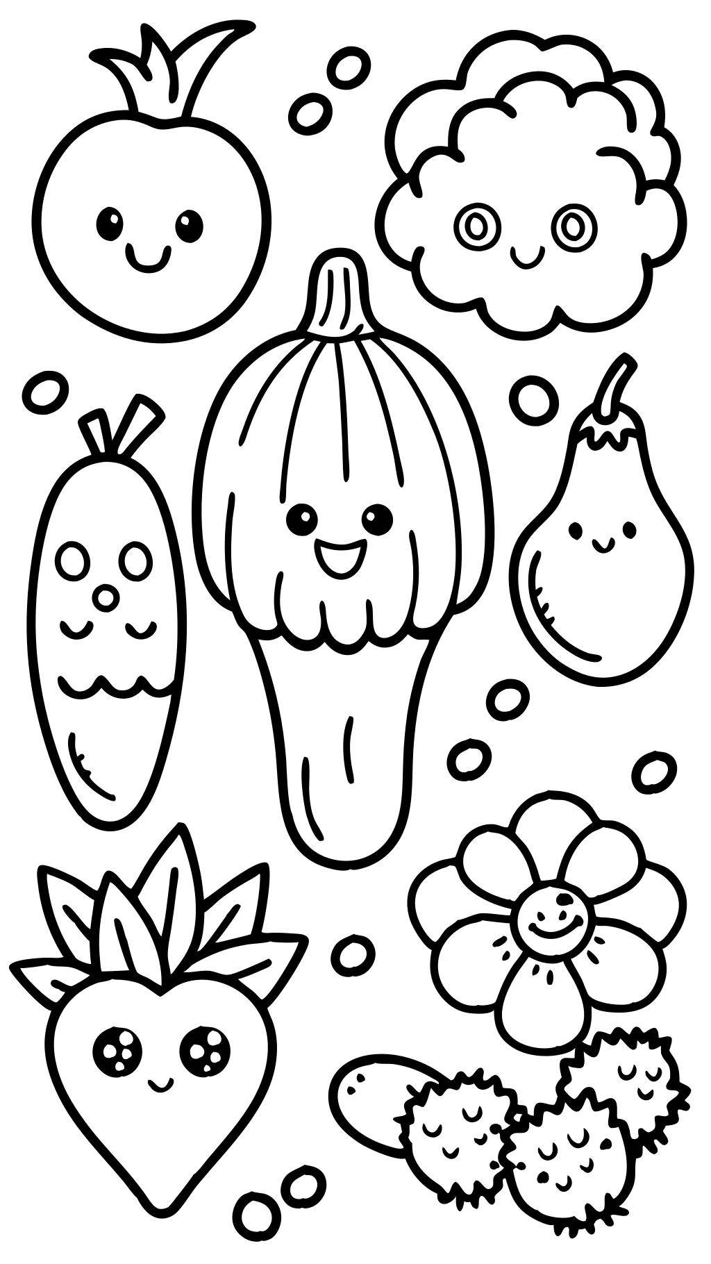 coloriages de légumes